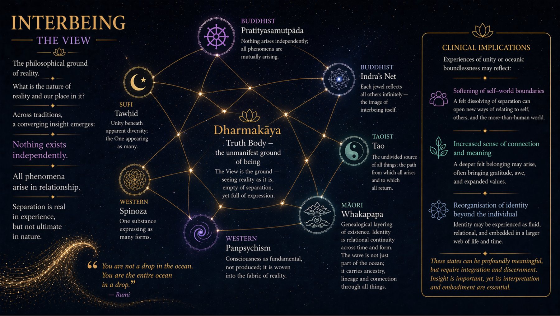 Interbeing — the view: Indra's Net map