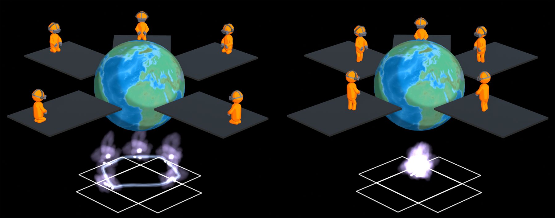 Isness-D distributed VR study figure
